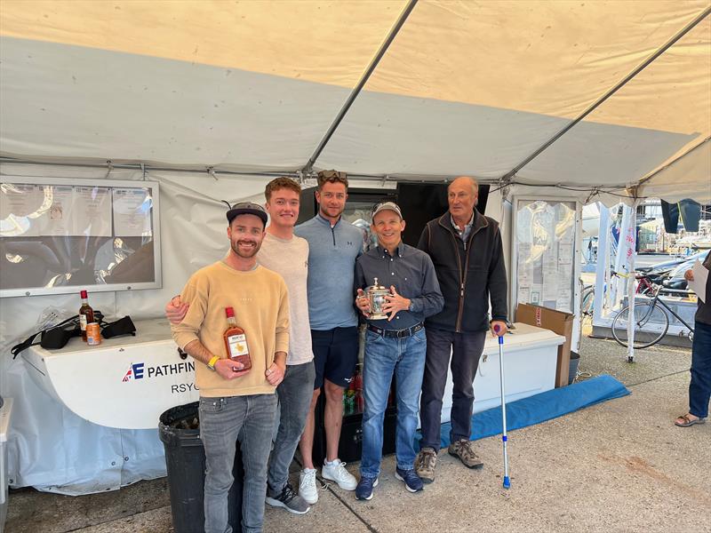 Grant Gordon's Louise Racing team win the Etchells 2021 Ice Bucket Championship at Cowes photo copyright Gavin Ford taken at Cowes Corinthian Yacht Club and featuring the Etchells class