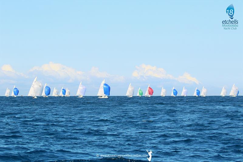 2018 The Dock Mooloolaba Australasian Etchells Championship photo copyright Nic Douglass / www.AdventuresofaSailorGirl.com taken at Mooloolaba Yacht Club and featuring the Etchells class