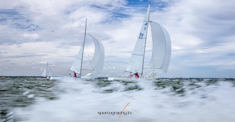 The Gertrude Cup 2018 photo copyright Alex & David Irwin / www.sportography.tv taken at Royal Thames Yacht Club and featuring the Etchells class