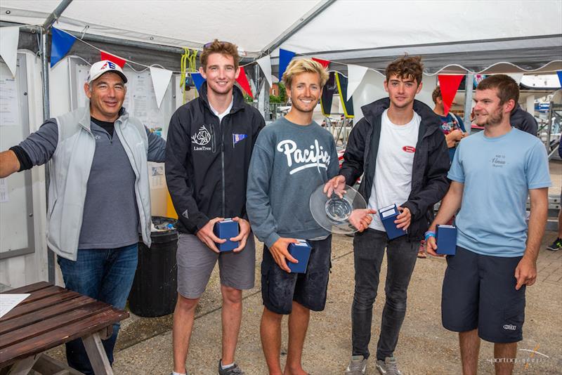 Royal London YC Etchells Youth Academy, skippered by Will Bedford, racing Shamal with Fraser Woodley, Nik Froud, and Henry Collison - Corinthian winners at the Open Etchells European Championship photo copyright www.sportography.tv taken at Royal London Yacht Club and featuring the Etchells class