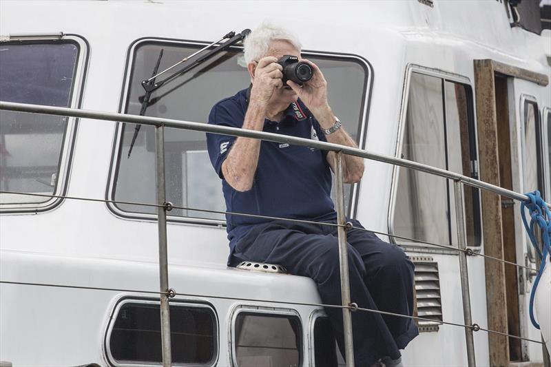 Colin the Coach. Always keeping an eye on things photo copyright Guy Nowell taken at Royal Hong Kong Yacht Club and featuring the Etchells class