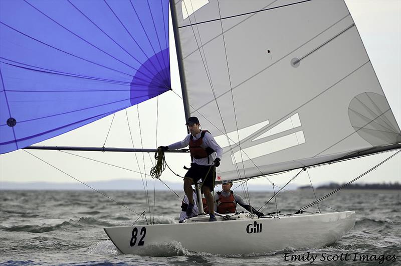 Surprise in the channel to return to harbour - 2018 Etchells World Championship photo copyright Emily Scott Images taken at Royal Queensland Yacht Squadron and featuring the Etchells class