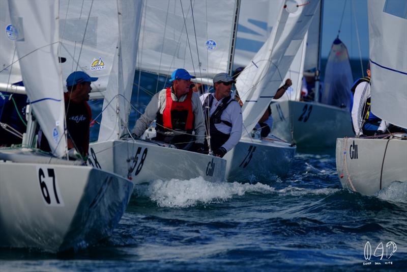 Day 2 - 2018 Etchells World Championship photo copyright Mitchell Pearson / SurfSailKite taken at Royal Queensland Yacht Squadron and featuring the Etchells class