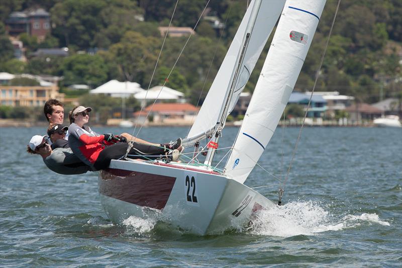 Grand V skippered by William Dragaville and crewed by Sarah Parker, Jess Angus and Josh Marks.  - photo © Alex McKinnon