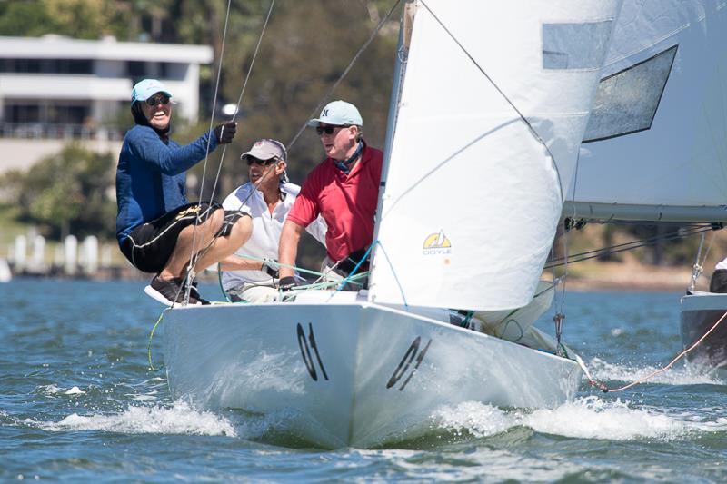 Sun Tzu Skippered by Rob Brown and crewed by Peter Bellingham and Simon Smith from Gosford Sailing club came second today  photo copyright Alex McKinnon Photography taken at Gosford Sailing Club and featuring the Etchells class