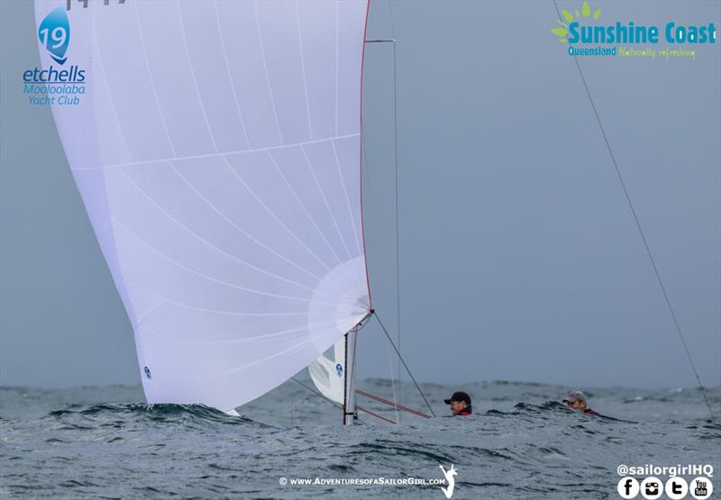 Tom Slingsby - All smiles winning race two on Magpie - Etchells Australasians photo copyright Nic Douglass / www.AdventuresofaSailorGirl.com taken at Mooloolaba Yacht Club and featuring the Etchells class