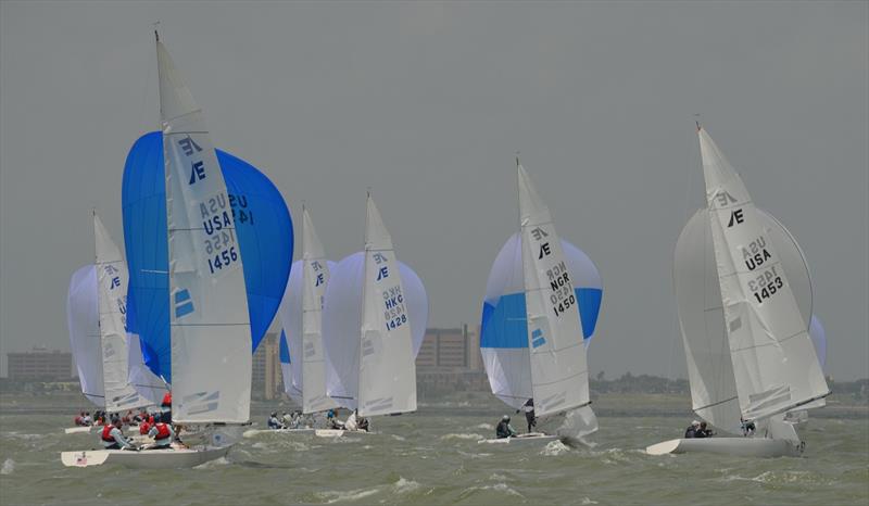 2019 CITGO Etchells World Championship - Day 2 photo copyright Etchells World Championship taken at Corpus Christi Yacht Club and featuring the Etchells class