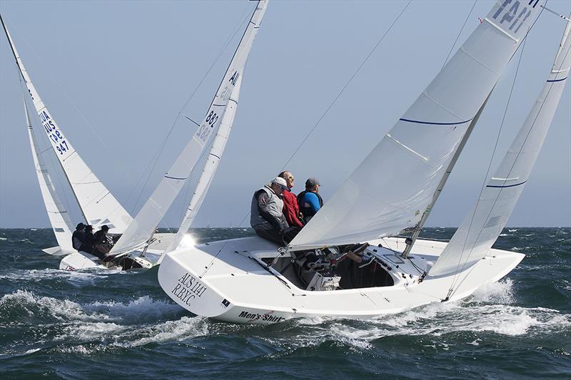 On board with Men's Shirts - Etchells Victorian State Championships photo copyright ajmckinnonphotography.com taken at Royal Brighton Yacht Club and featuring the Etchells class