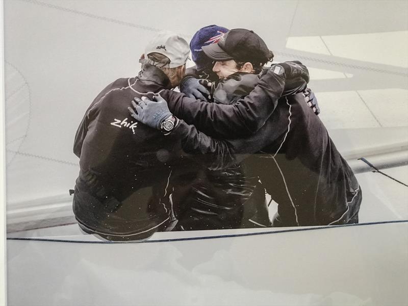 After crossing the line with Paul Blowers and Ben Lamb., final race in 25-30knots to win the 2016 World Etchells championships, Cowes, UK. - photo © Alex Irwin / www.sportography.tv