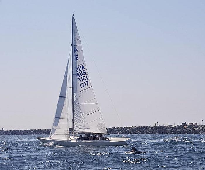 Surfers cross the channel here and are very, very hard to spot, especially at speed photo copyright Southport Yacht Club taken at  and featuring the Etchells class