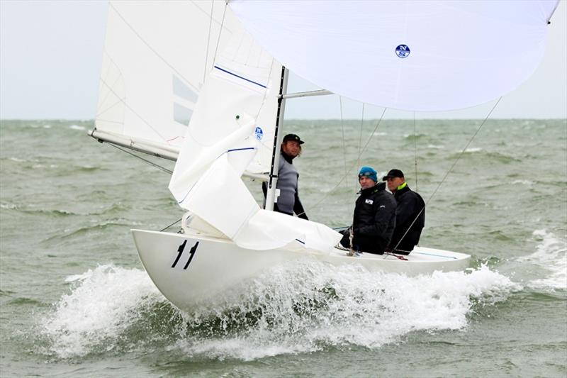 Billy Merrington, Ian McKillop and Steve Jarvin on Adam Magpie - 2020 Etchells Australian Championship day 4 photo copyright John Curnow taken at Royal Brighton Yacht Club and featuring the Etchells class