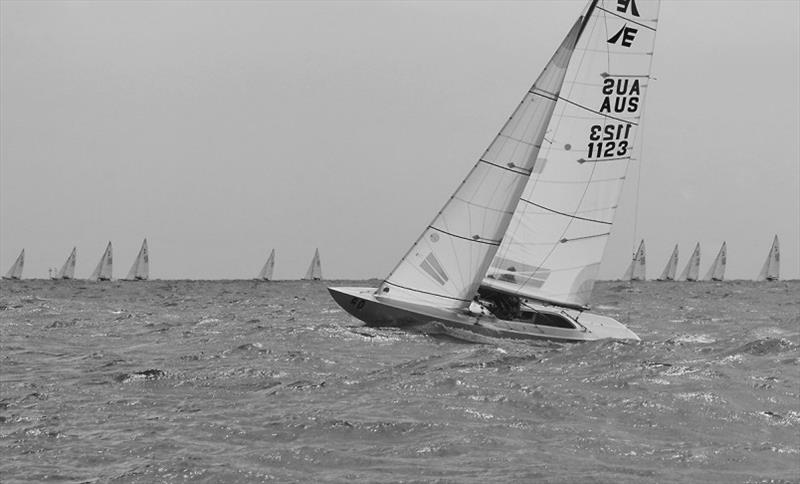 Tale of two cities in the Etchells, only Wicked (Rod Hagebols, Brenton Carnell, James Hannah) are virtually the only ones on the left... - 2020 Etchells Australian Championship day 4 - photo © John Curnow