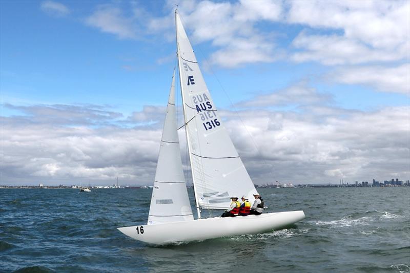 The Good, The Bad, and The Ugly – kind of sums up the weather… - 2020 Etchells Australian Championship, final day photo copyright John Curnow taken at Royal Brighton Yacht Club and featuring the Etchells class