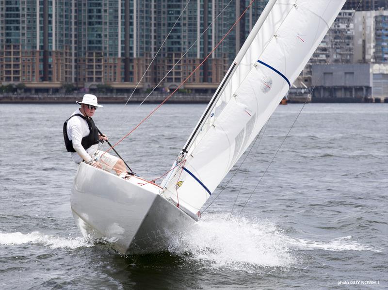 Mark Yeadon. Hong Kong ATI Solo 2020 photo copyright Guy Nowell taken at  and featuring the Etchells class