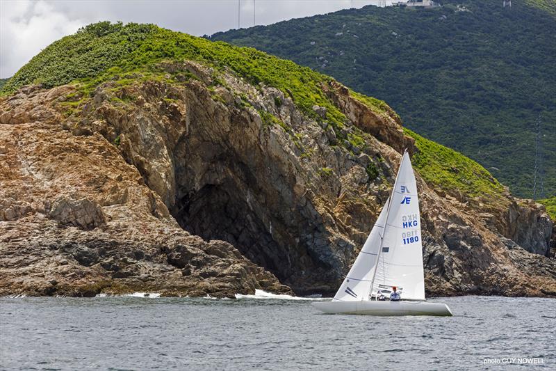 Christoph and Anna Michalski at Cape d'Aguilar. Etchells ATI Solo 2020 photo copyright Guy Nowell taken at  and featuring the Etchells class