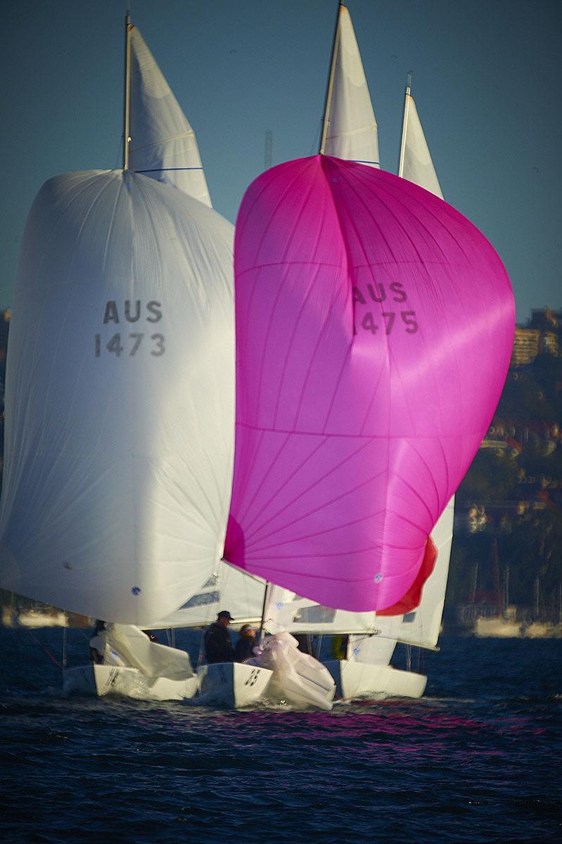 The bright pink immediately signals where Jeanne-Claude Strong and her crew are on the racetrack. - photo © David Mandelberg