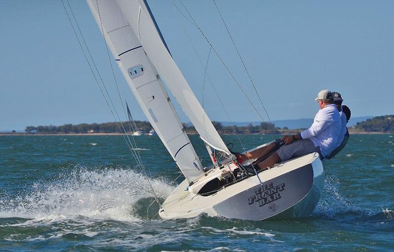 Brad Ginnivan's The Front Bar on Day 1 - 2020 Etchells Queensland State Championship photo copyright Emily Scott Images taken at Royal Queensland Yacht Squadron and featuring the Etchells class