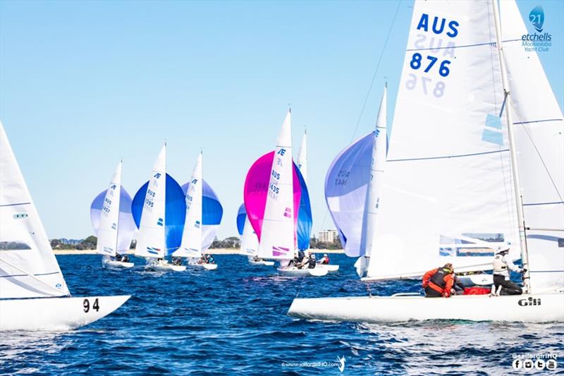 Great action - Etchells Australian Nationals, day 1 - photo © Nic Douglass / www.AdventuresofaSailorGirl.com