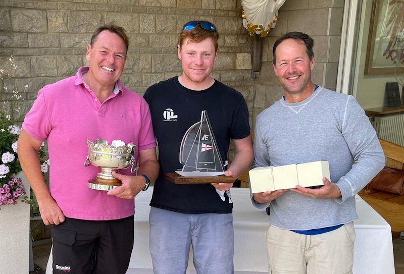 Stuart Childerley, Ben Childerley and Roger Marino win the International Etchells European Championship photo copyright Rob Goddard taken at Royal Yacht Squadron and featuring the Etchells class