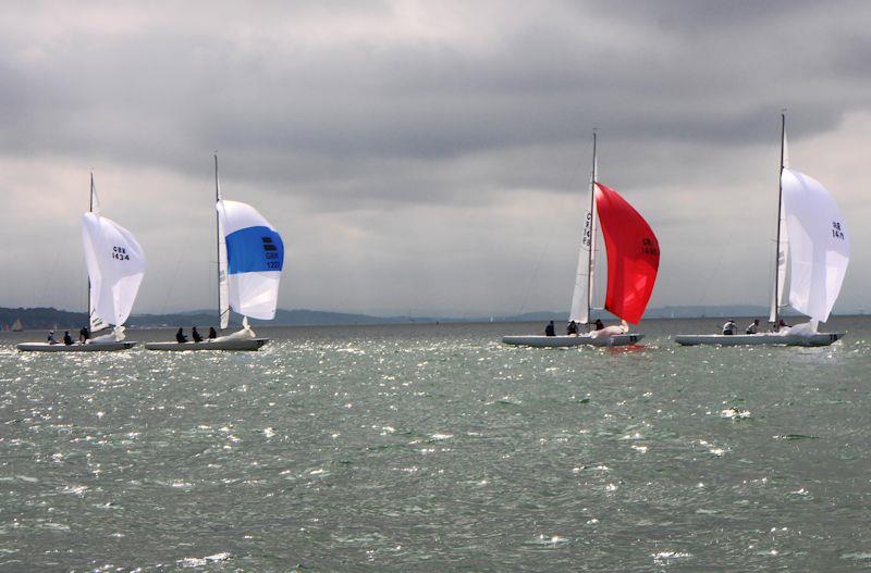 International Etchells European Championship day 2 photo copyright Gavin Ford taken at Royal Yacht Squadron and featuring the Etchells class