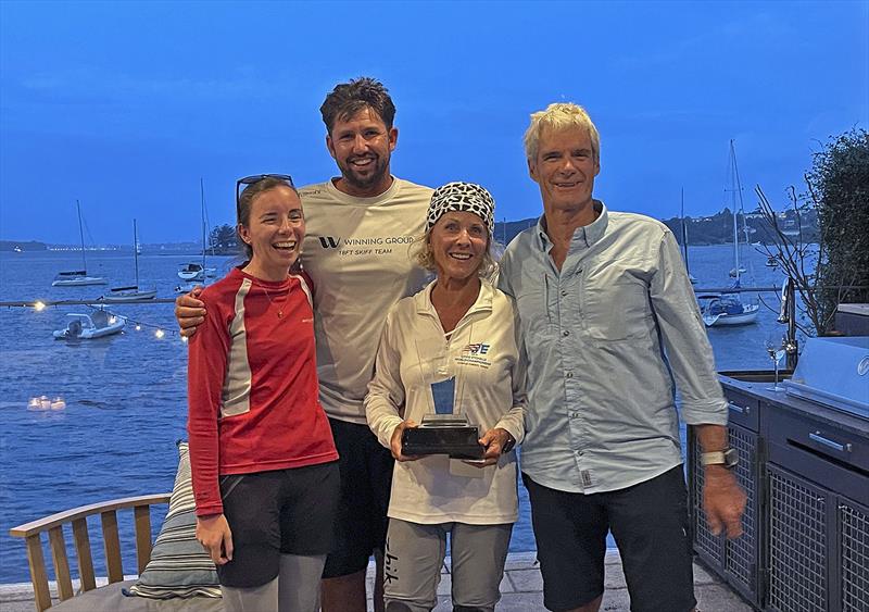 Kate Devereaux, Seve Jarvin, JC Strong and Grant Simmer - David Forbes Shield Regatta photo copyright Photo Supplied taken at Royal Sydney Yacht Squadron and featuring the Etchells class