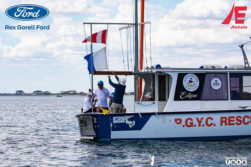 AP over A was eventually flown at 1500 local - Etchells Victorian State Championship 2022 - photo © Nic Douglass @sailorgirlhq
