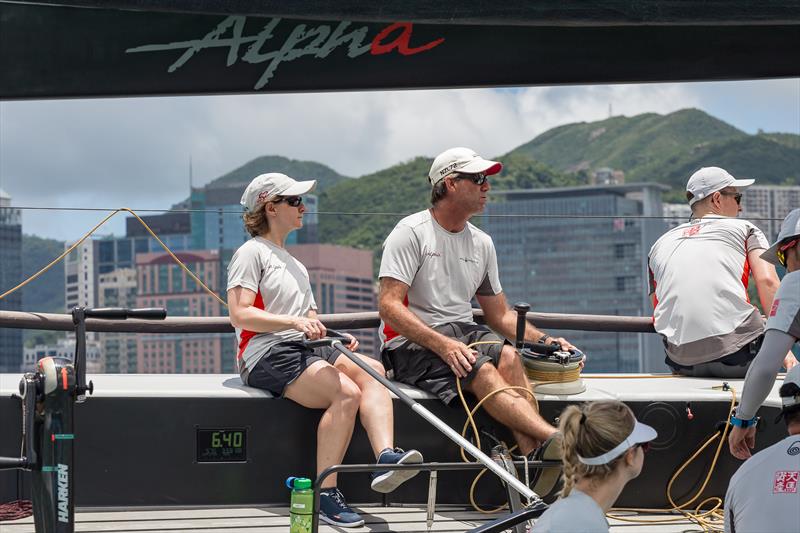 Tina Yu and Emily Randall on Alpha  photo copyright RHKYC / Guy Nowell taken at Royal Hong Kong Yacht Club and featuring the Etchells class