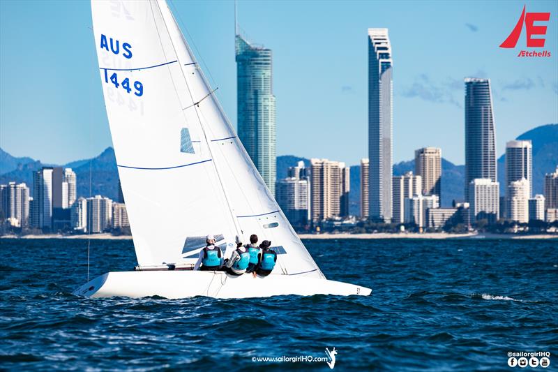 Lisa Rose won the Gold Coast and Australasian Championship photo copyright Nic Douglass @sailorgirlhq taken at  and featuring the Etchells class