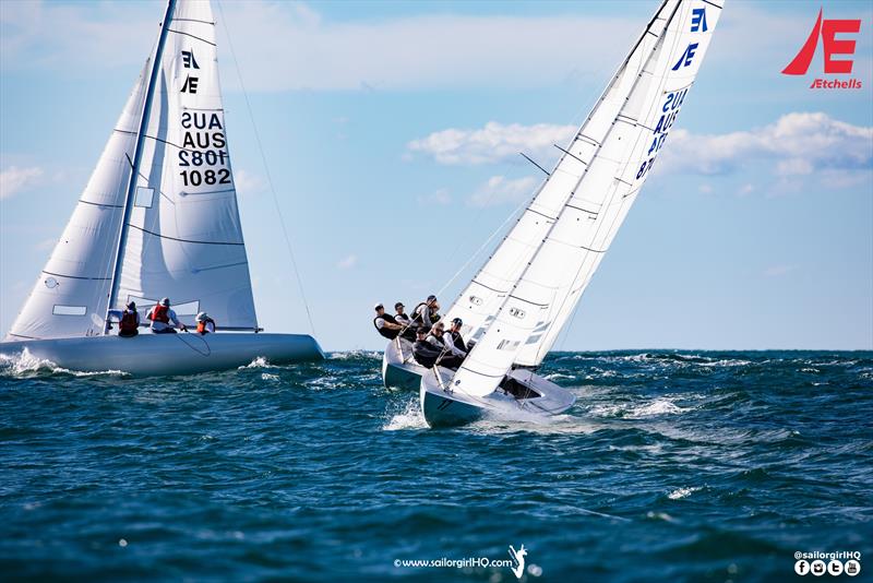 Tango leading into the top - 2022 Gold Coast and Australasian Etchells Championship photo copyright Nic Douglass @sailorgirlhq taken at  and featuring the Etchells class