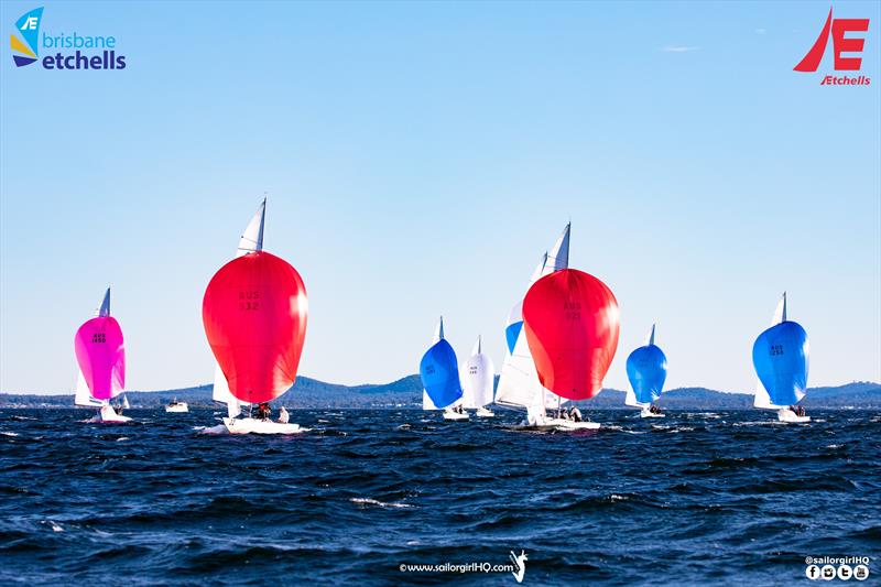 Classic and classy for the Etchells Winter Waterloo Cup at the Royal Queensland Yacht Squadron photo copyright Nic Douglass @sailorgirlhq taken at Royal Queensland Yacht Squadron and featuring the Etchells class