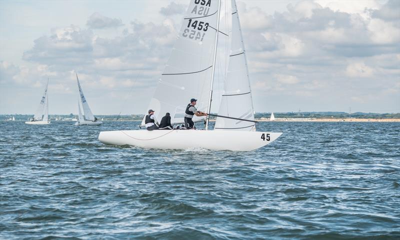Peter Duncan's Oatmeal (USA 1453) on day 2 of the 2022 International Etchells Class Pre-Worlds at Cowes - photo © PKC Media