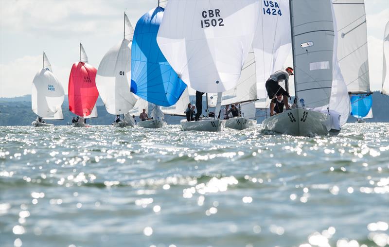 2022 International Etchells Class Pre-Worlds at Cowes day 2 photo copyright PKC Media taken at Royal Yacht Squadron and featuring the Etchells class