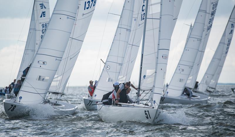 2022 International Etchells Class Pre-Worlds at Cowes day 2 photo copyright PKC Media taken at Royal Yacht Squadron and featuring the Etchells class