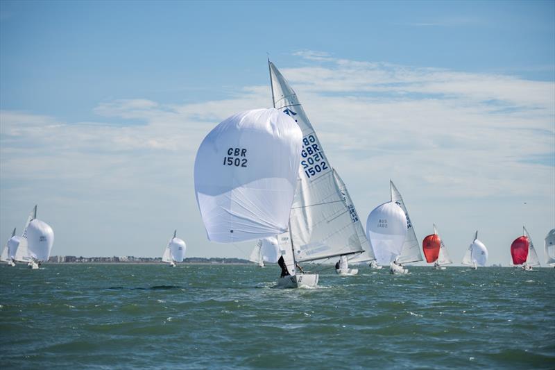 2022 International Etchells Class Pre-Worlds at Cowes day 3 photo copyright PKC Media taken at Royal Yacht Squadron and featuring the Etchells class