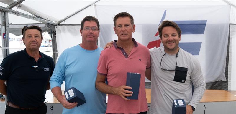 2022 International Etchells Class Pre-Worlds at Cowes (l-r) Laurence Mead (Cowes Etchells Fleet) with Adrian Owles, Barry Parkin, Taylor Walker - photo © PKC Media