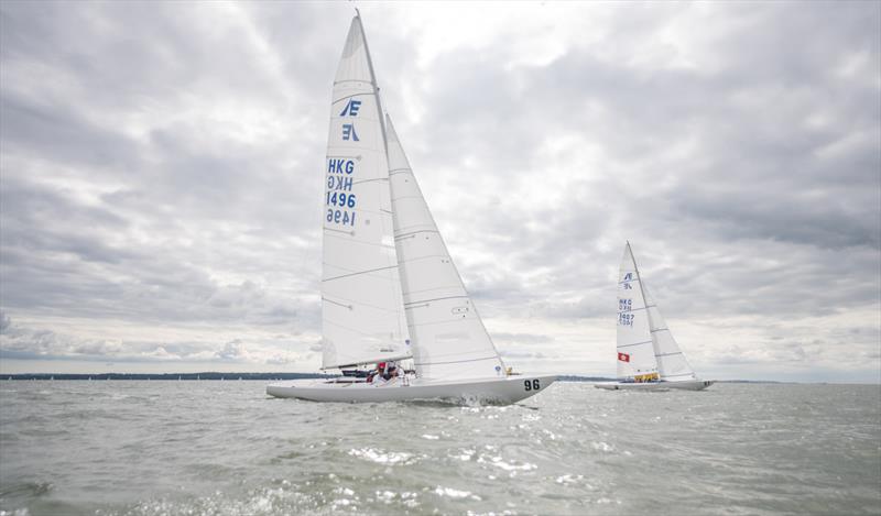 Mark Thornburrow's Racer Smithy & Jamie McWilliams' Macho Grande photo copyright PKC Media taken at Royal Yacht Squadron and featuring the Etchells class