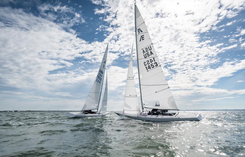 Peter Duncan's Oatmeal photo copyright PKC Media taken at Royal Yacht Squadron and featuring the Etchells class