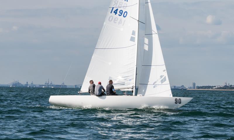 Andrew Lawson's No Dramas on day 2 of the 2022 International Etchells Worlds - photo © PKC Media