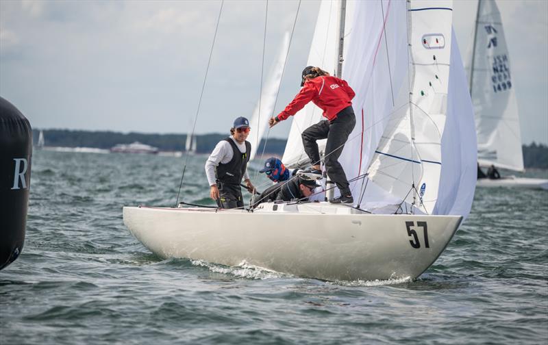 Angus Galloway's Currigee - 2022 International Etchells Worlds day 3 photo copyright PKC Media taken at Royal Yacht Squadron and featuring the Etchells class