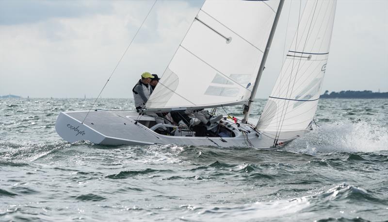 Shaun Frohlich's Exabyte - 2022 International Etchells Worlds day 3 photo copyright PKC Media taken at Royal Yacht Squadron and featuring the Etchells class