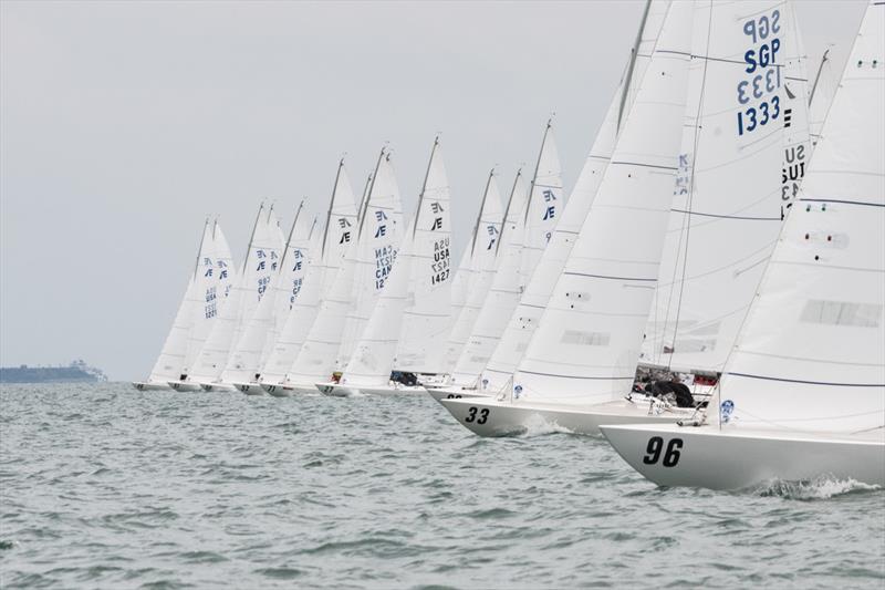 2022 International Etchells Worlds day 4 photo copyright PKC Media taken at Royal Yacht Squadron and featuring the Etchells class