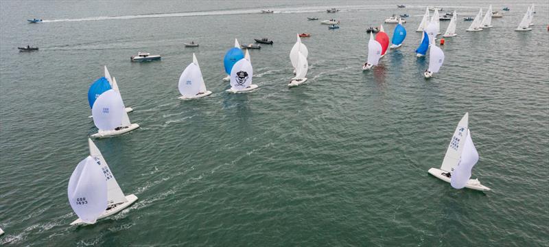 2022 International Etchells Worlds day 4 photo copyright PKC Media taken at Royal Yacht Squadron and featuring the Etchells class