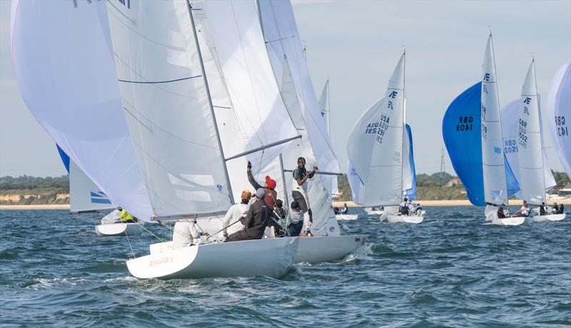 2022 International Etchells Worlds, Day 5 photo copyright PKC Media taken at Royal Yacht Squadron and featuring the Etchells class