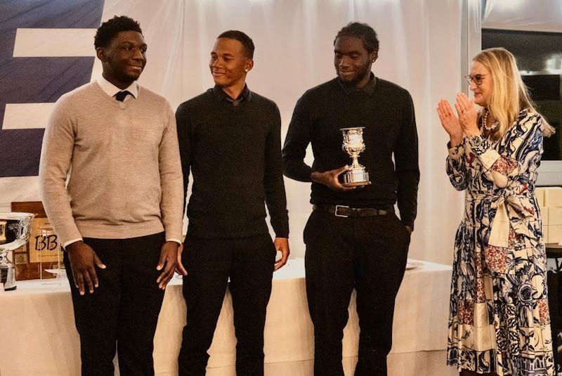 The youngest team was Kai Hockley (16), Jaydon Owusu (17), and Christopher-Joel Frederick (17), who are all students at the Greig City Academy - 2022 International Etchells World Championship photo copyright PKC Media taken at Royal Yacht Squadron and featuring the Etchells class