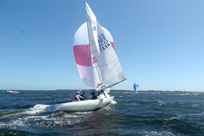 Go With The Flow sits at the top of the series leader board in the East Gippsland Etchells Championship, but with one race to go, the series win is not guaranteed - photo © Jeanette Severs