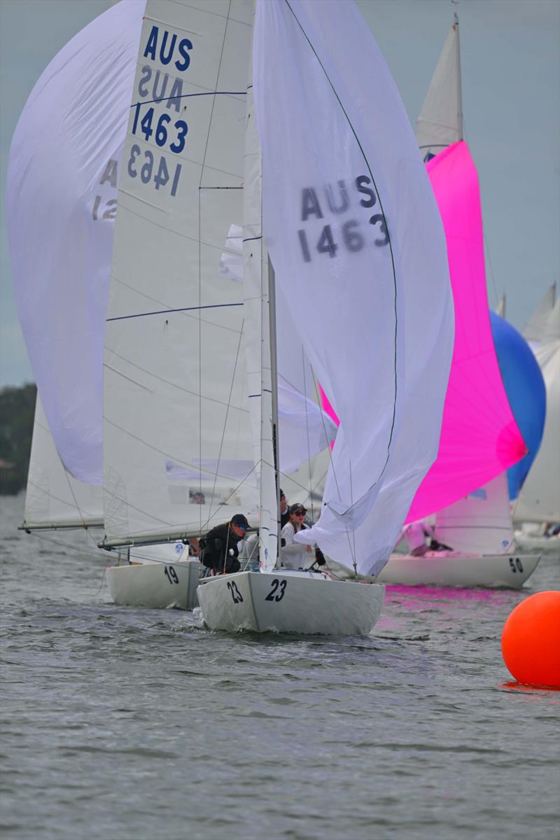 Race 1 - Etchells 2023 NSW Championship photo copyright Dickson Leung taken at Gosford Sailing Club and featuring the Etchells class