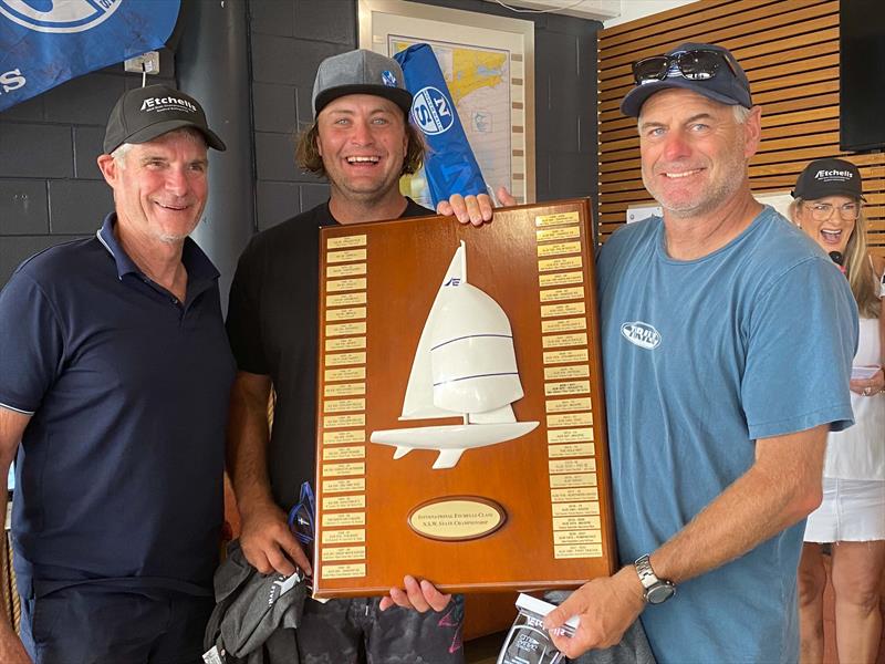First Tracks - Grant Simmer, Ian McKillop and Peter Merrington - Etchells 2023 NSW Championship photo copyright Glen Hickey taken at Gosford Sailing Club and featuring the Etchells class