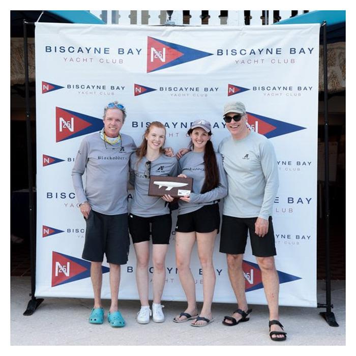 Overall Corinthian Winner – Blackadder II (Andy Cumming / John Millen / Chloe Congourdeau / Erin Sauder) - 2022/2023 Etchells Biscayne Bay Series - Mid-Winter East Regatta photo copyright Etchells Class taken at Biscayne Bay Yacht Club and featuring the Etchells class