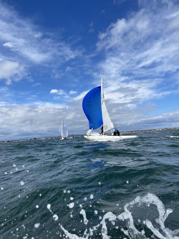 Chris Manton and the team on Tiger on day two of the Etchells Victorian State Championship photo copyright Laura Thomson / RBYC taken at Royal Brighton Yacht Club and featuring the Etchells class