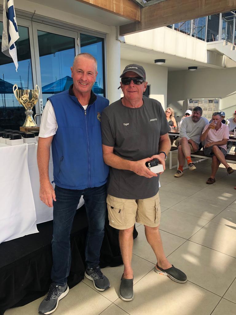 Grand Masters - Chris Manton from Tiger at the Etchells Victorian State Championship photo copyright Laura Thomson / RBYC taken at Royal Brighton Yacht Club and featuring the Etchells class